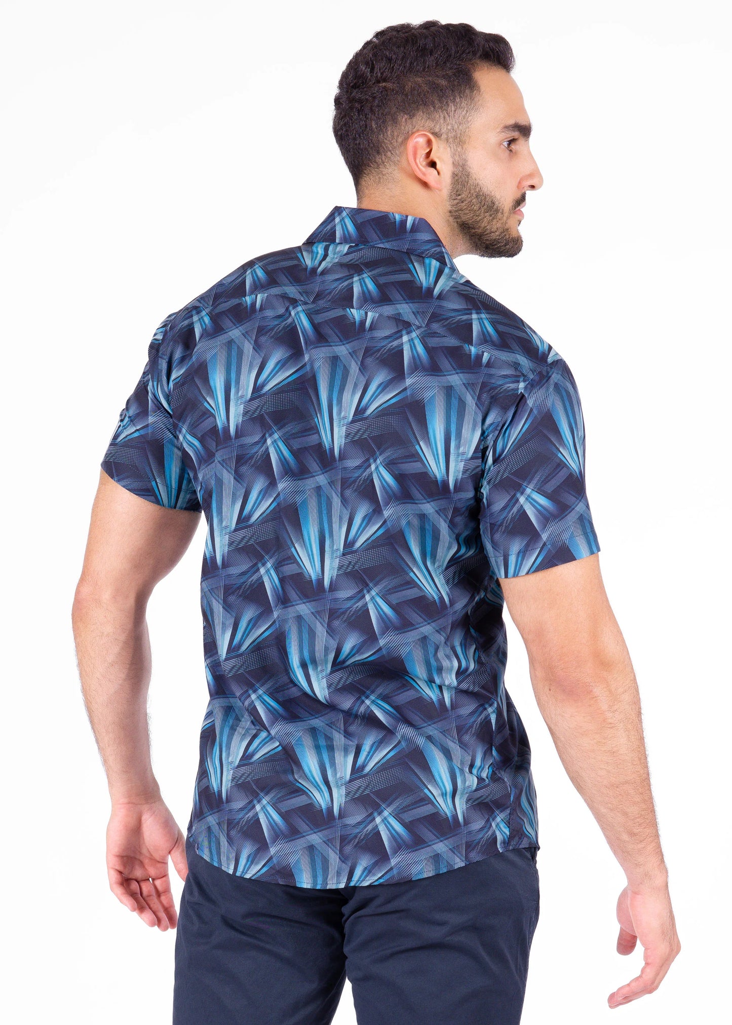 Bespoke bc collection button up dress shirt. Reflection green