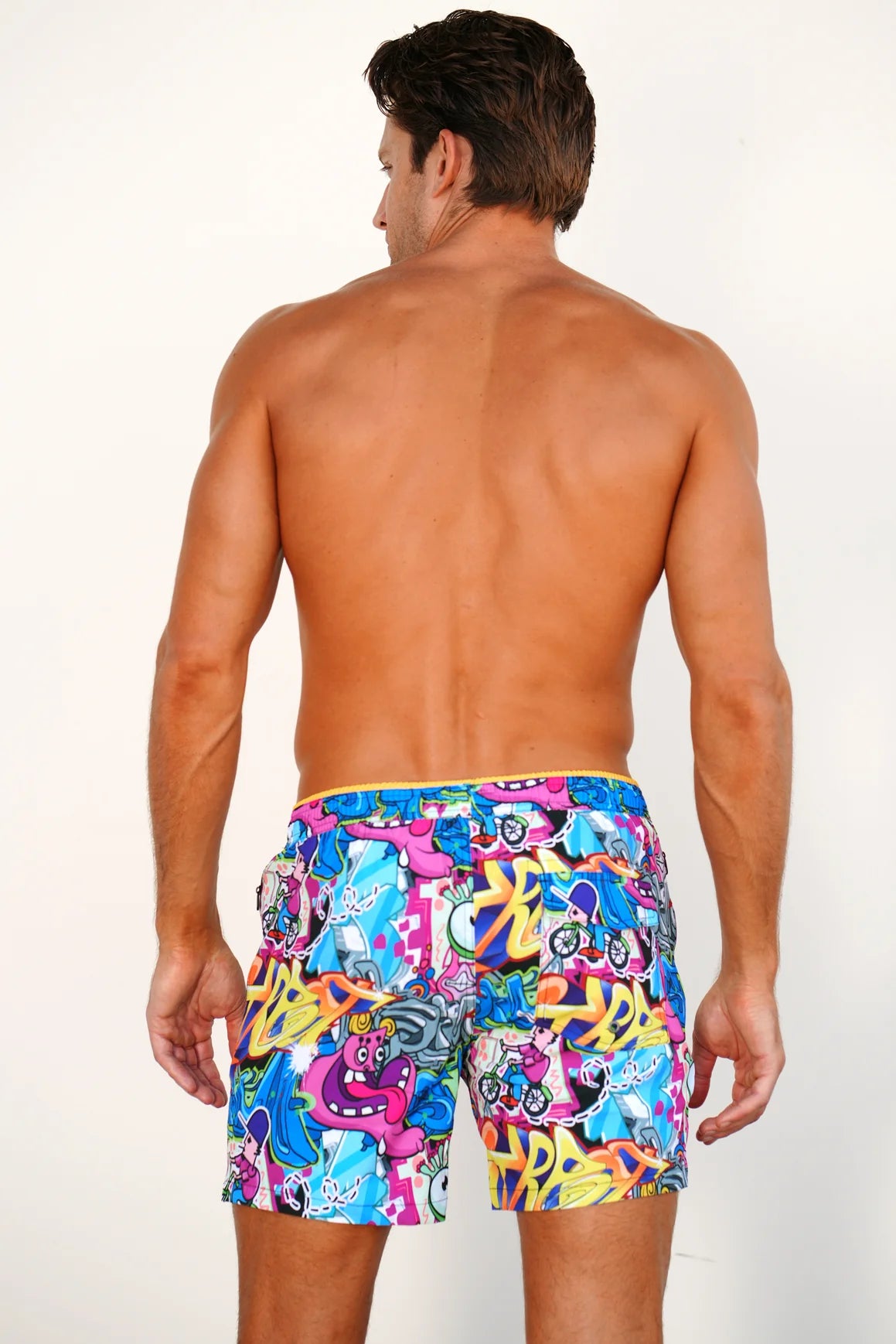 Dolcessa men’s swim trunks Graffiti