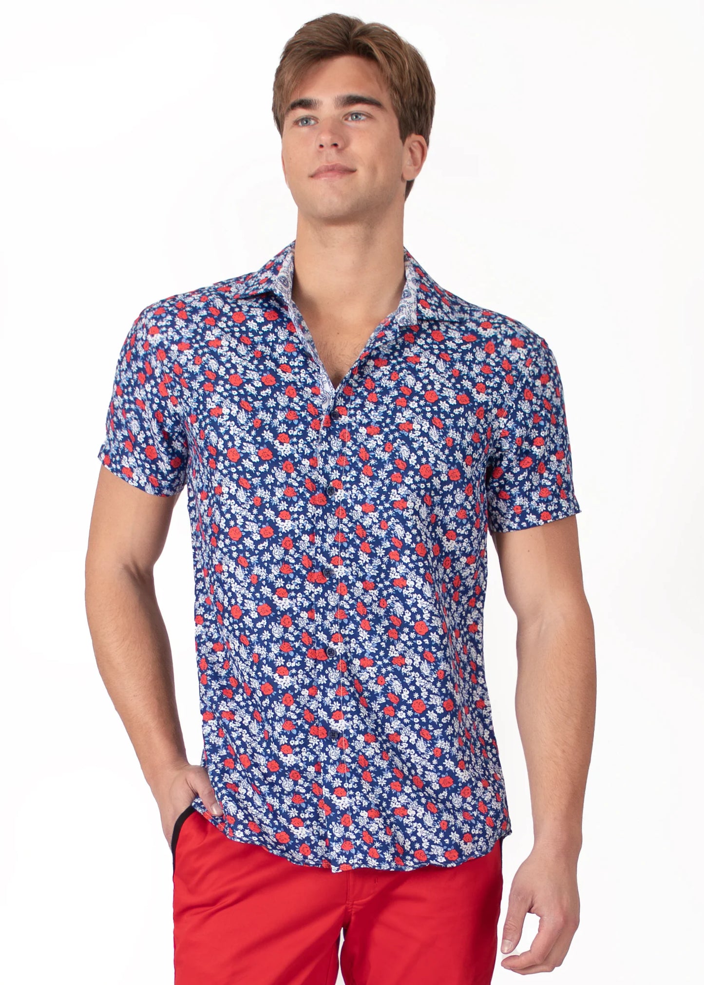 Bespoke bc collection button up dress shirt. Bloom