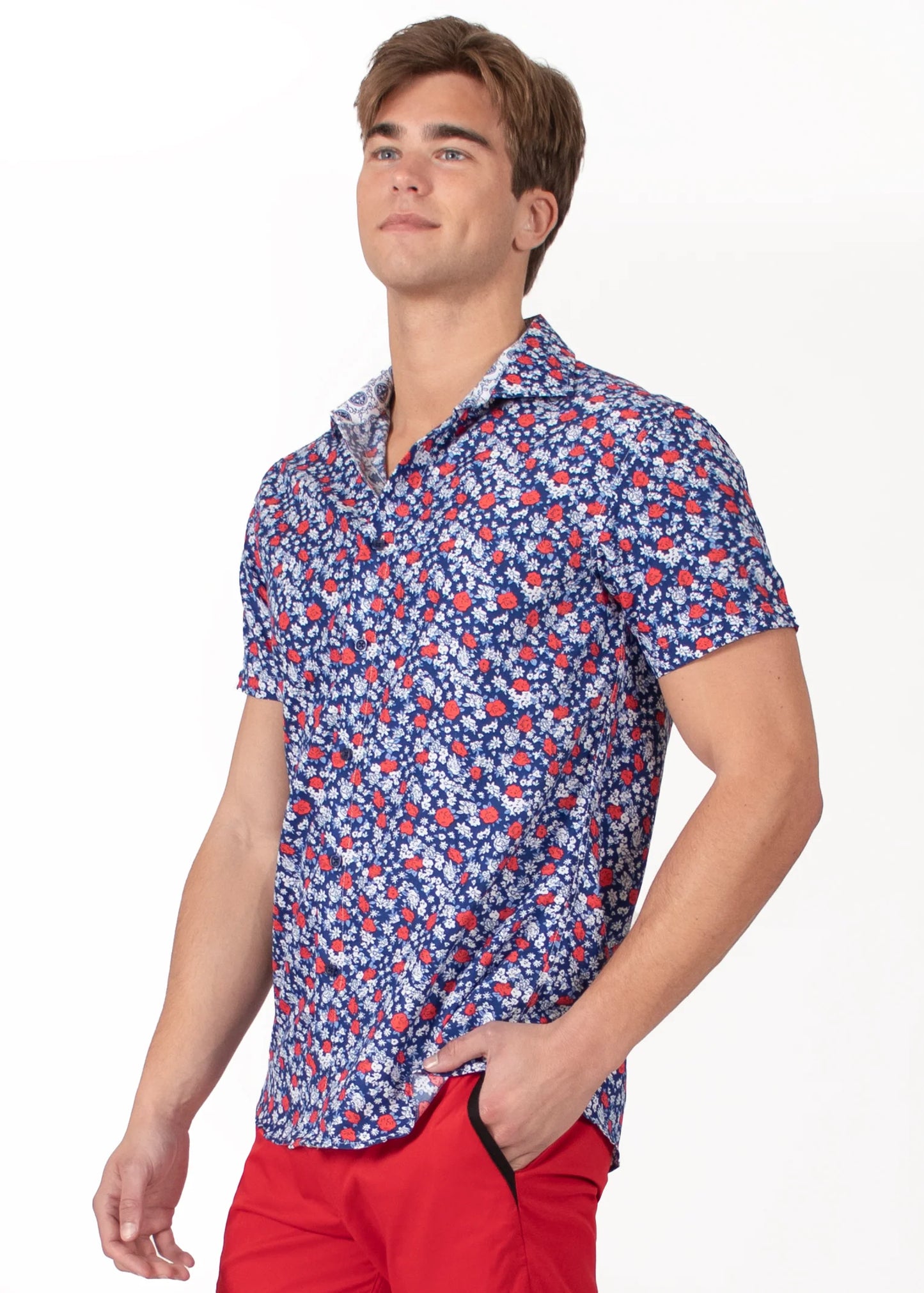 Bespoke bc collection button up dress shirt. Bloom