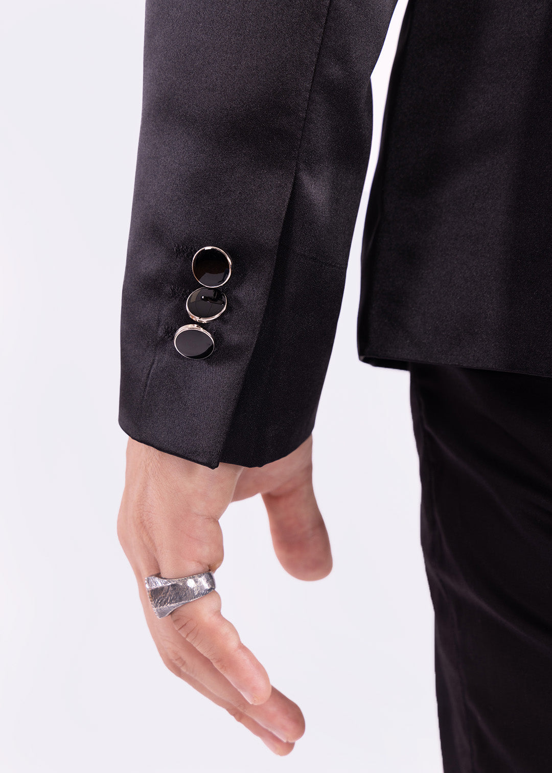 Bespoke Moda Black Satin finish Blazer