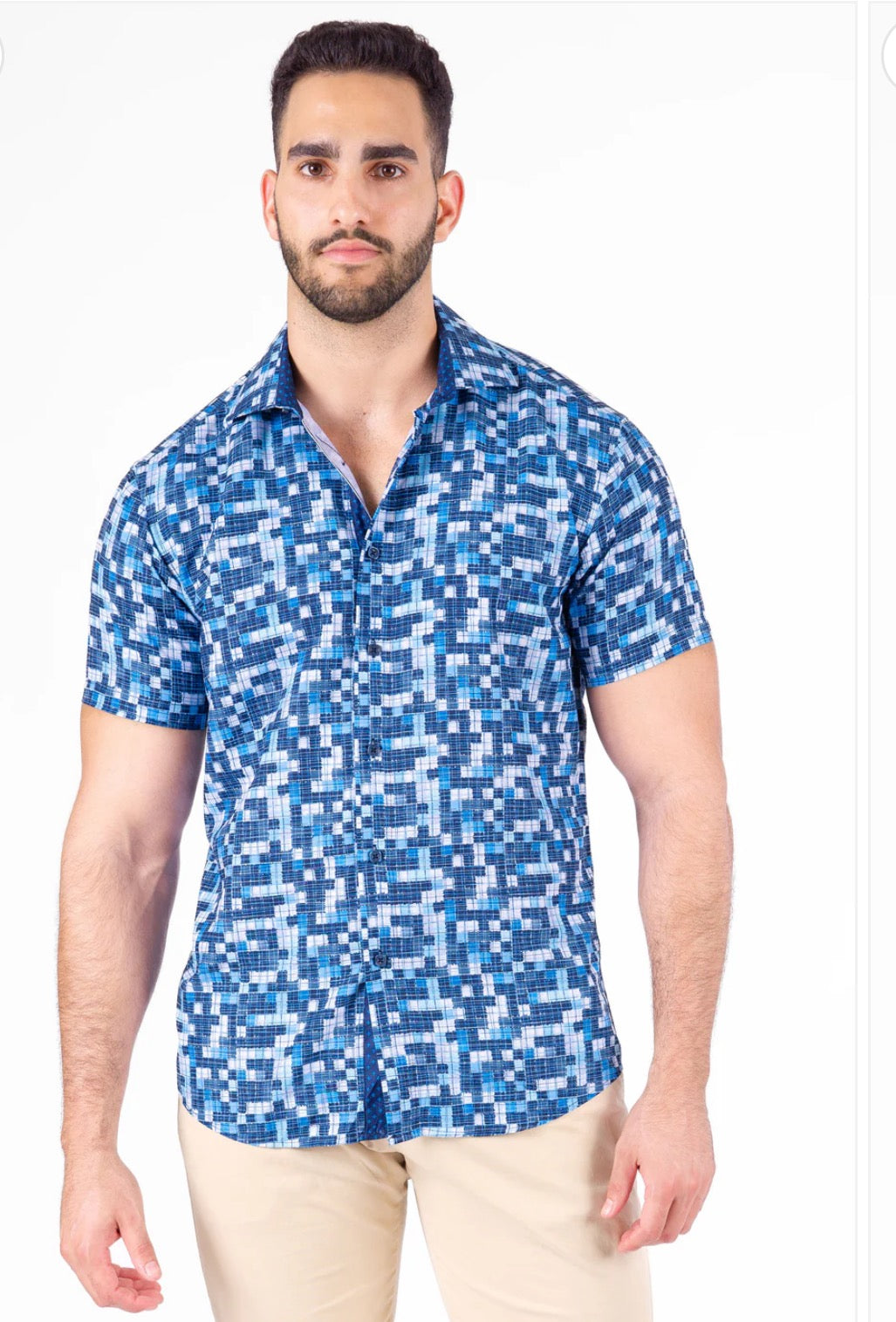 Bespoke bc collection button up dress shirt. Pixels