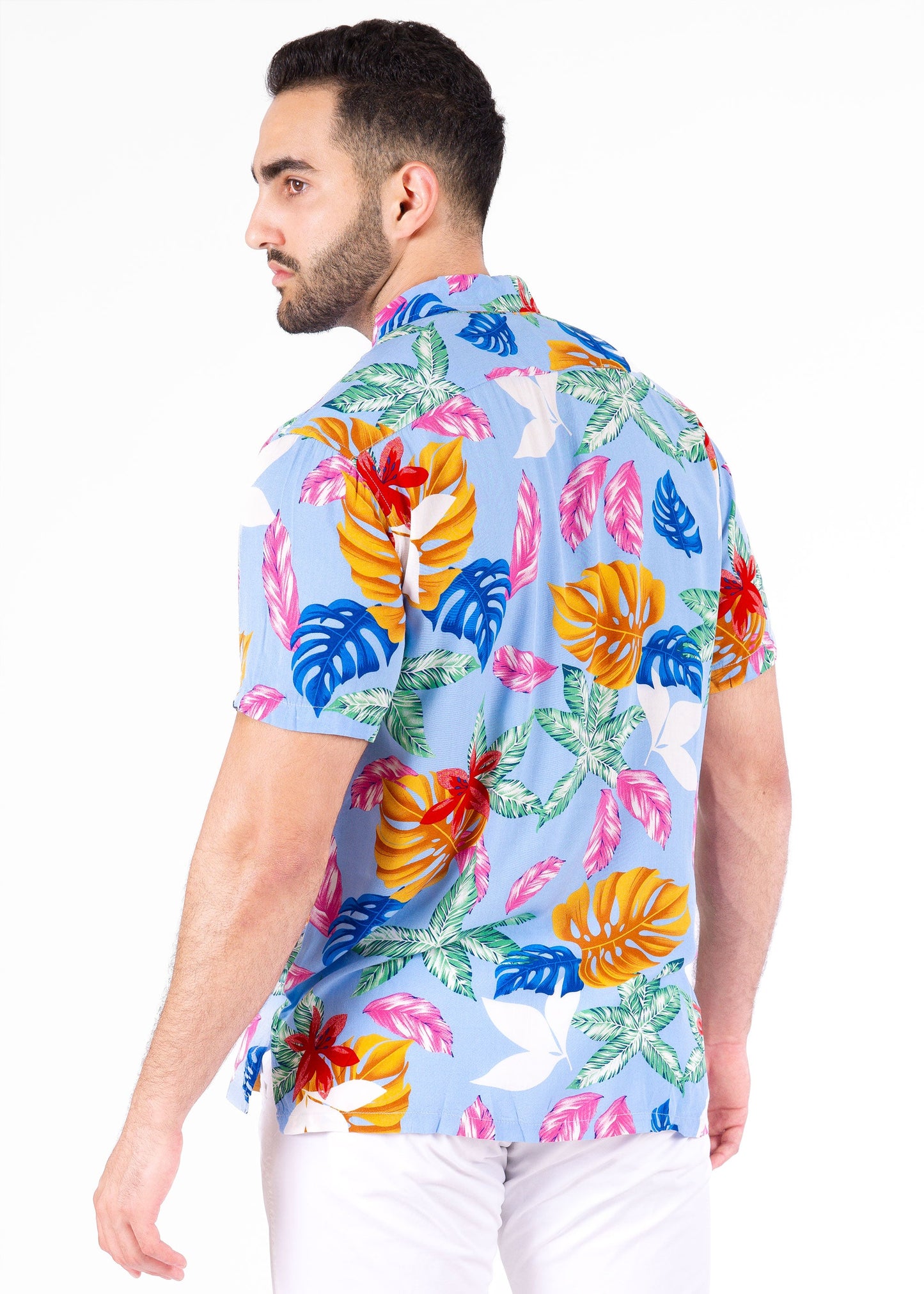 Bespoke short sleeve dress shirt. Beachfront