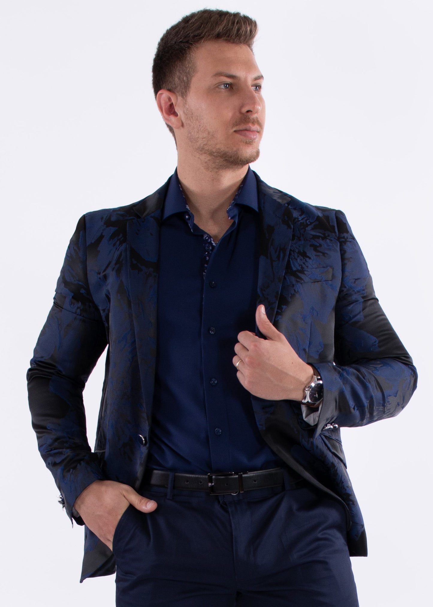 Bespoke Moda Blue Floral Blazer