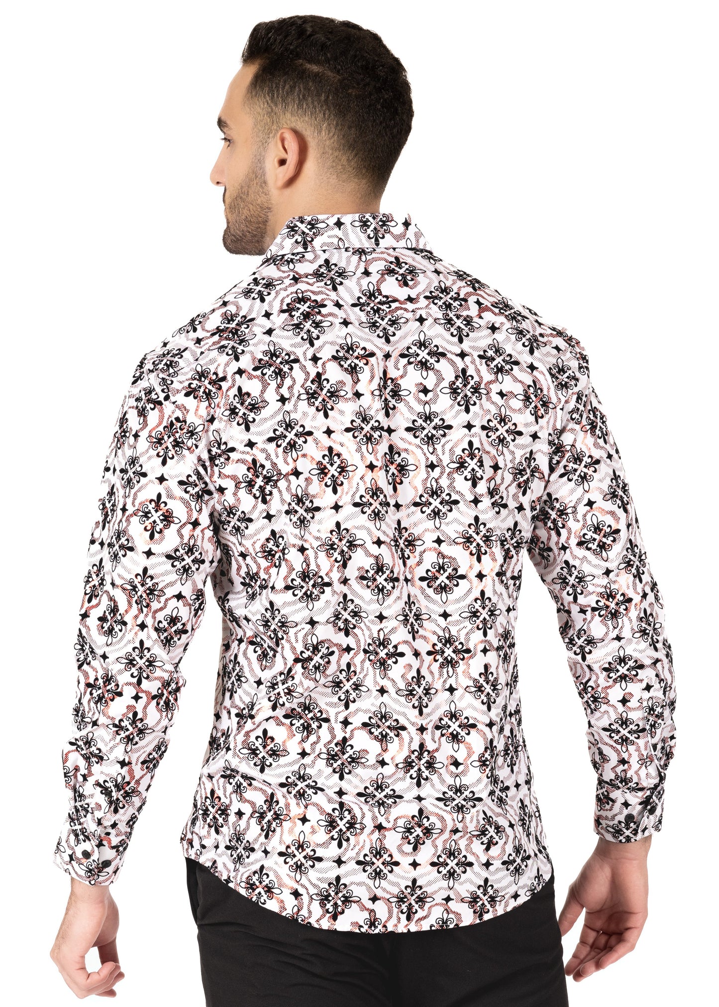 Bespoke Colonial Crest Long Sleeve Dress shirt - White